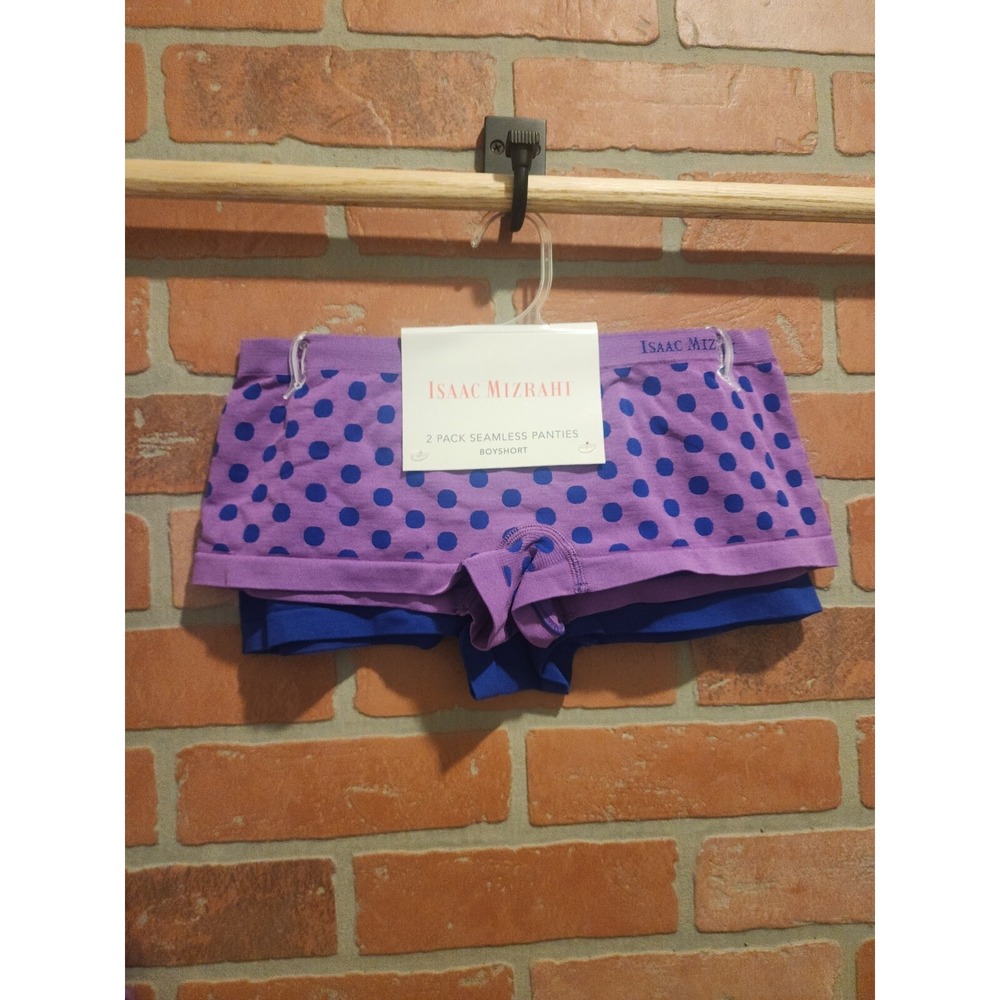 Isaac‎ Mizrahi 2 Pack Seamless Panties Boy Shorts Medium Lot Of 3 Packs.   Bin 5